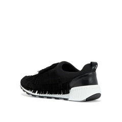 Sergio Rossi Black Fabric Athletic Sneakers - EU38/US8
