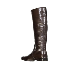 Sergio Rossi Brown Calfskin Over The Knee - EU35.5/US5.5
