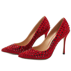 Sergio Rossi Red Calfskin Pump - Heels