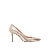 Sergio Rossi Rose Gold Calfskin High Heel Pumps - EU35/US5