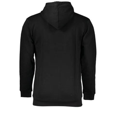 Sergio Tacchini Black Cotton Men’s Hooded Sweater - Hoodies
