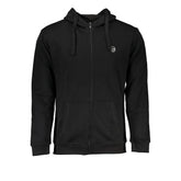 Sergio Tacchini Black Cotton Men’s Hooded Sweater - Hoodies