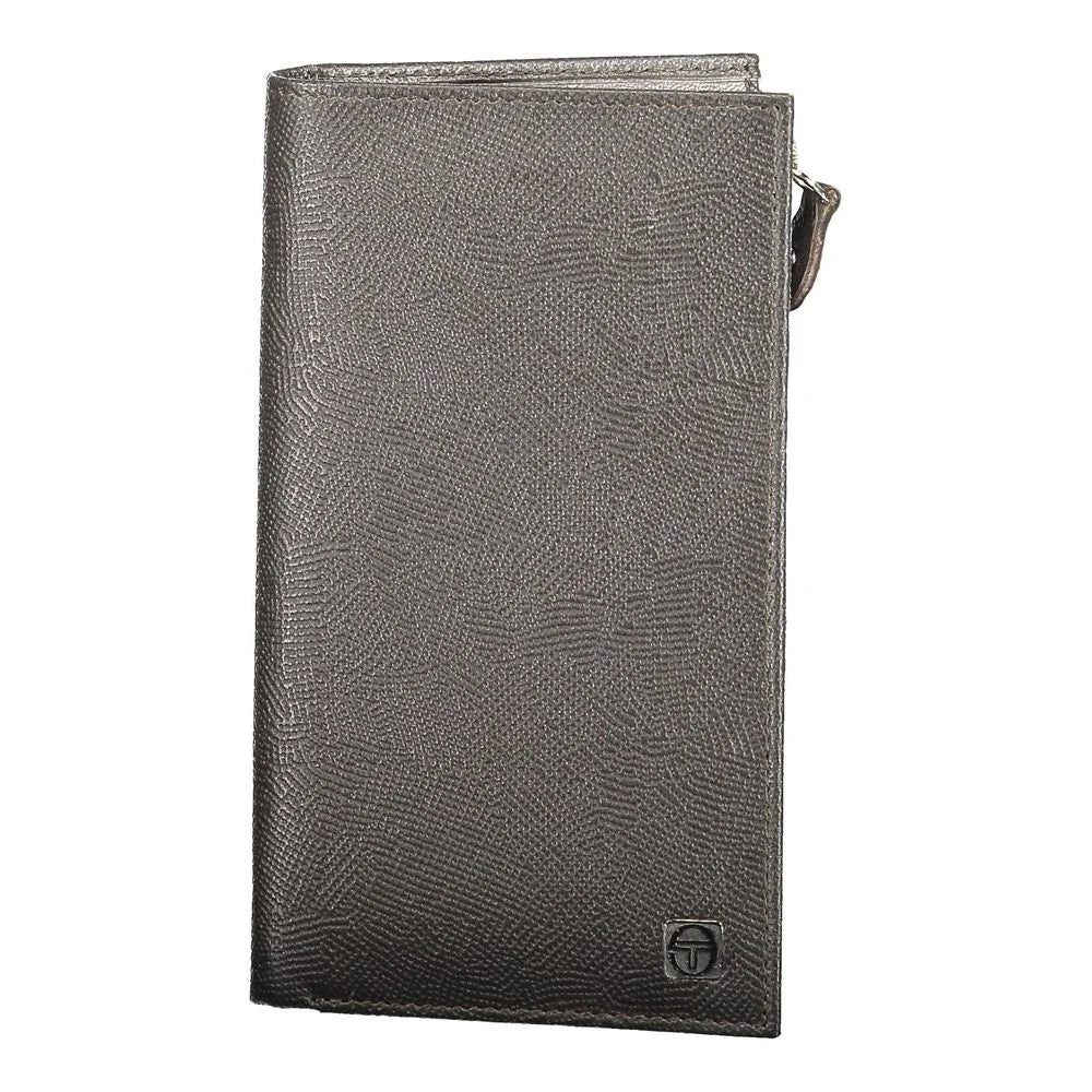 Sergio Tacchini Brown Leather Men Wallet - Wallets