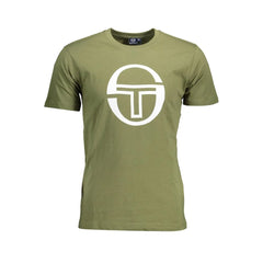 Sergio Tacchini Green Cotton Men T-Shirt - T-Shirts