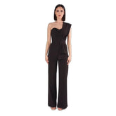 Silence Black Polyester Jumpsuit - IT38|XS