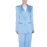 Silence Blue Polyester Blazer