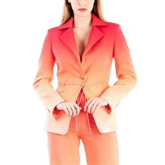 Silence Orange Polyester Blazer - IT38|XS