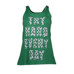 Silvian Heach Green Cotton Tank Top - XS - Tank Tops