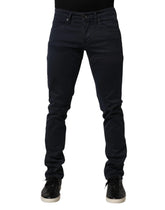 Siviglia Black Mid Waist Cotton Skinny Denim Men Trouser Jeans - W33