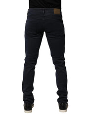 Siviglia Black Mid Waist Cotton Skinny Denim Men Trouser Jeans - W33