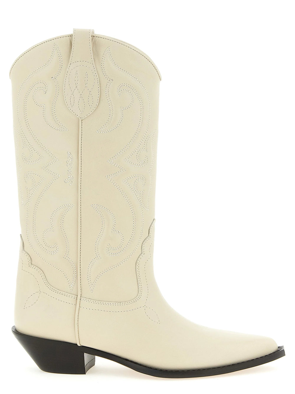 Bottines Chelsea en veau blanc Sonora