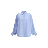 SOSUE Blue Cotton Blouse - One Size