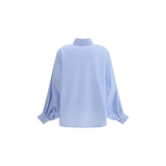 SOSUE Blue Cotton Blouse - One Size