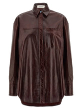 Sportmax Bordeaux Lamb Leather Blouse