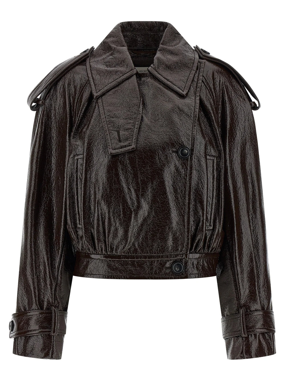 Sportmax Brown Cotton Coat - IT42