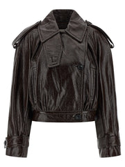 Sportmax Brown Cotton Coat - IT42