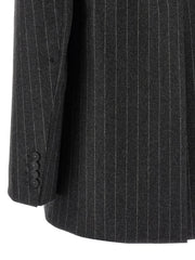 Sportmax Gray Virgin Wool Blazer - IT42