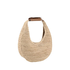 Staud Beige Raffia Handbag
