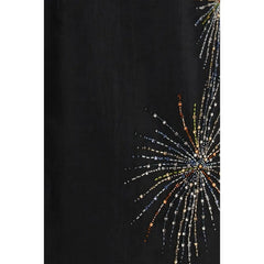 Staud Black Polyester Casual Dress