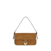 Staud Brown Calf Leather Bos Taurus Shoulder Bag