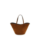 Staud Brown Calf Leather Bos Taurus Shoulder Bag
