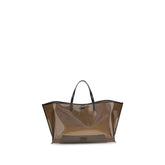 Staud Braune PVC-Handtasche