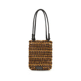 Staud Brown Wood Shoulder Bag