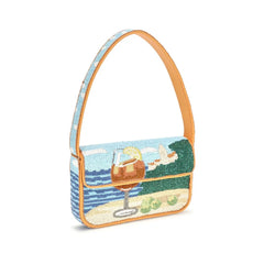 Staud Multicolor Rayon Shoulder Bag