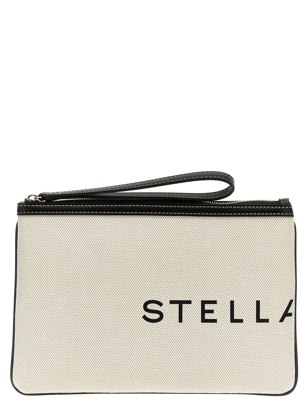 Stella McCartney beige katoenen clutch