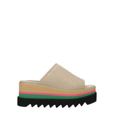 Stella McCartney Beige Leather Slippers Sandals - Sandals