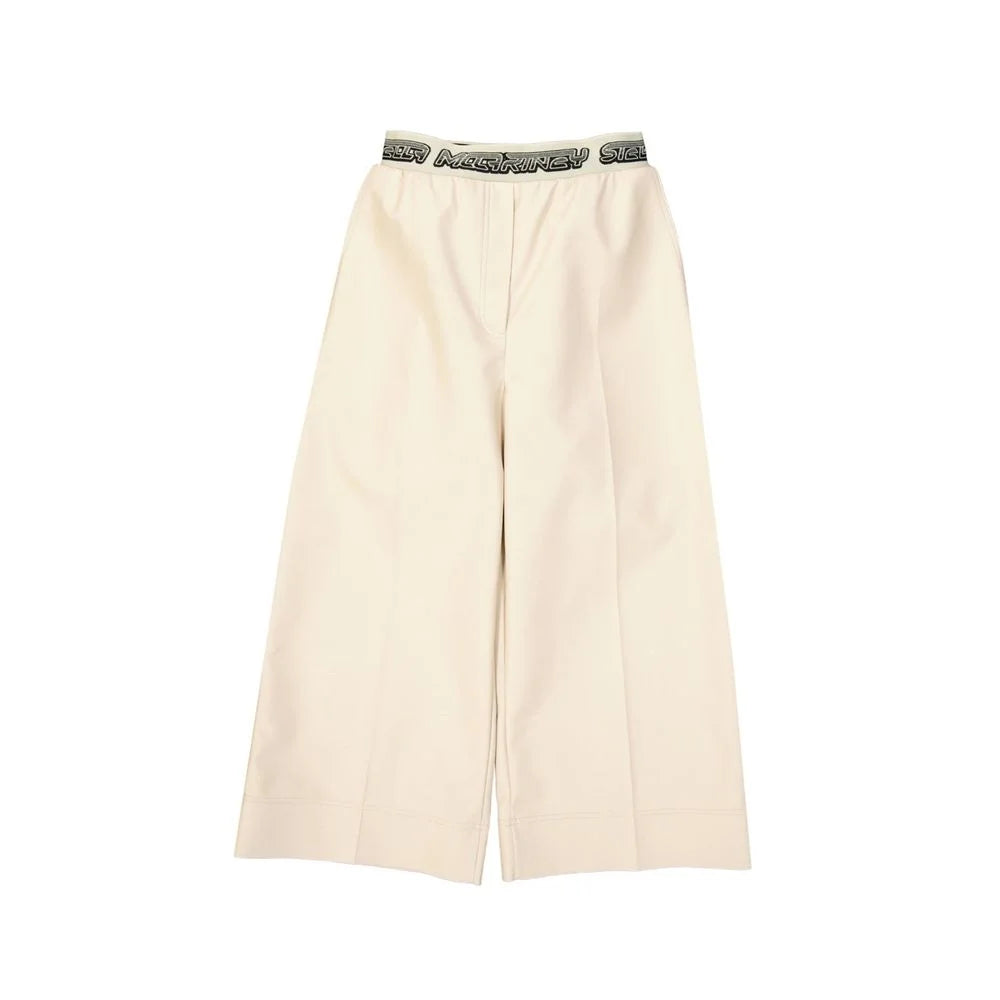Stella McCartney Beige Viscose Cropped Pants