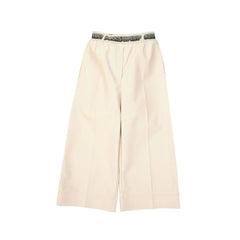 Stella McCartney Beige Viscose Cropped Pants