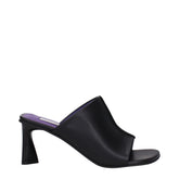 Stella McCartney Svarta Läder Stiletto Sandaler