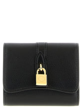 Portofel tip card Stella McCartney negru din poliamidă