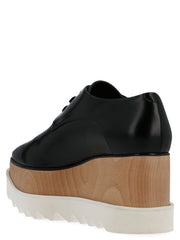 Stella McCartney Black Polyethylene Wedge Sandals