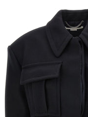 Stella McCartney Black Wool Full-Length Jacket - IT38