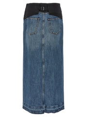 Stella McCartney Blue Cotton Mini Skirt - S