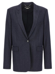 Stella McCartney Blue Viscose Blazer