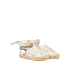 Stella McCartney Logo Canvas Espadrilles - EU41/US11 - Flats