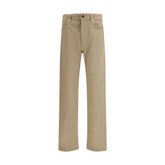 Stone Island Beige Cotton Casual Pants