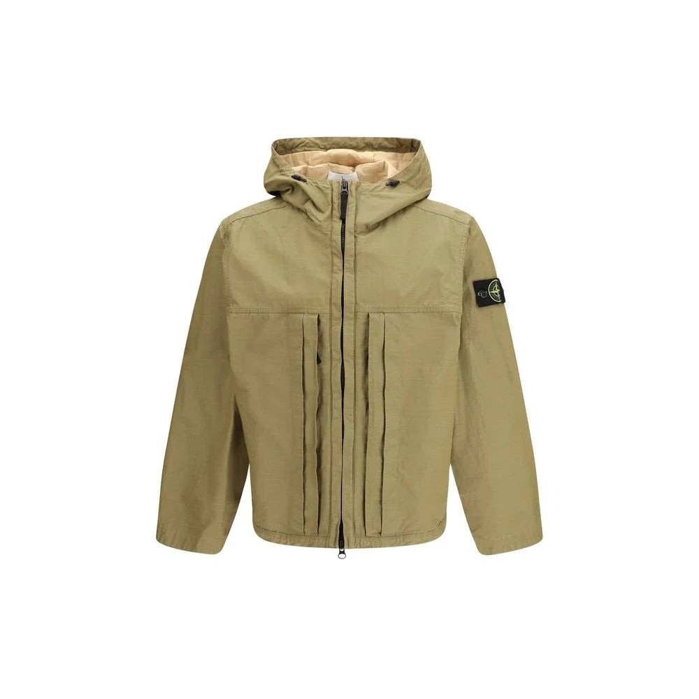 Stone Island Bicolor Cotton Coat