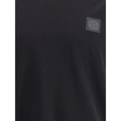 Stone Island Black Cotton T-Shirt
