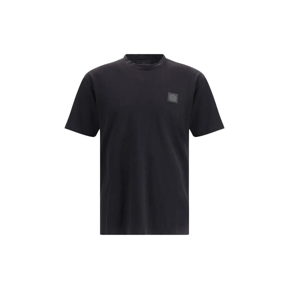 Stone Island Black Cotton T-Shirt