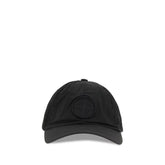 Stone Island Black Nylon Cap (Baseball Hat) - L