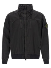 Stone Island Black Polyamide Bomber