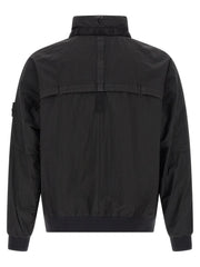 Stone Island Black Polyamide Bomber