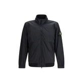 Stone Island Black Polyamide Coat - M
