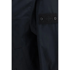 Stone Island Black Polyester Coat