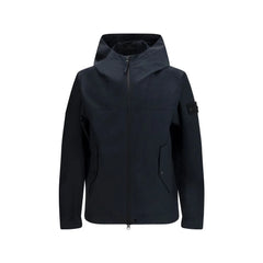 Stone Island Black Polyester Coat