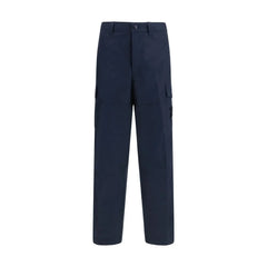 Pantalon cargo en coton bleu Stone Island